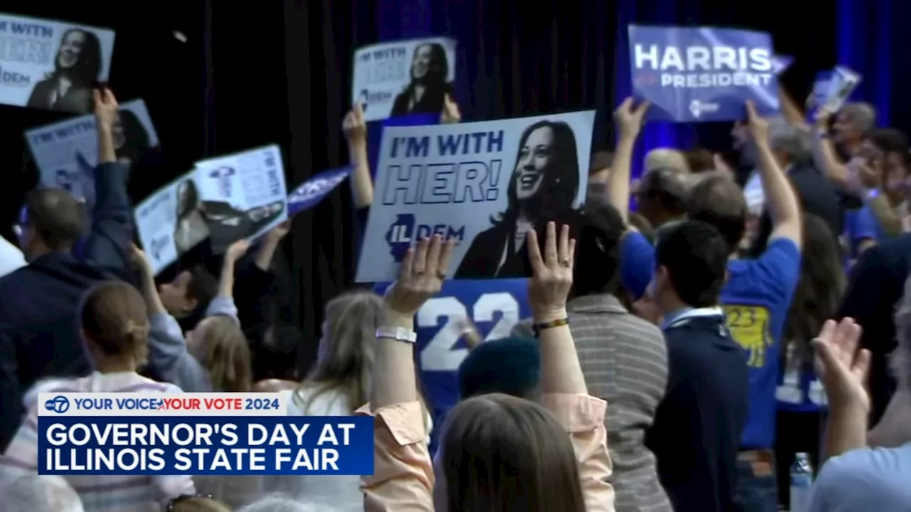 Democrats rally at Illinois State Fair days ahead of DNC in Chicago