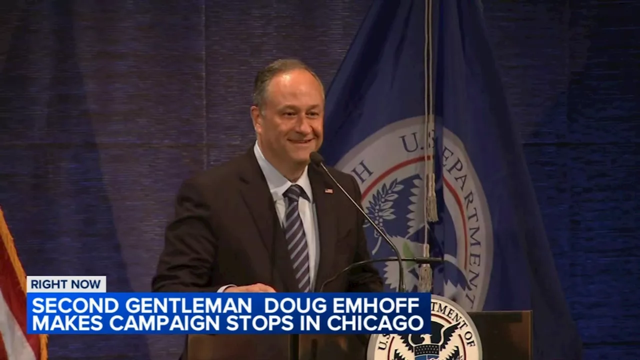 Second Gentleman Doug Emhoff in Chicago for fundraisers ahead of the 2024 Chicago DNC