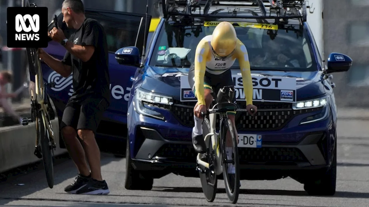 Australian Olympic gold medallist Grace Brown's Tour de France Femmes hopes take a hit in stage three