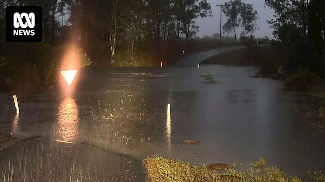 Records tumble as heavy rain falls across south-east Queensland, northern NSW