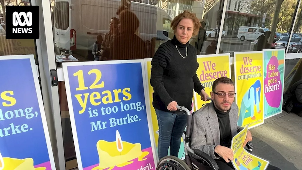 Refugees, asylum seekers camp outside Home Affairs for the right to 'call Australia home'