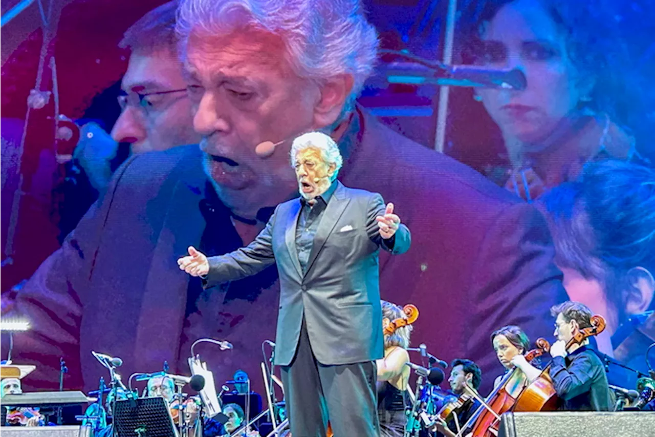 I tenore Placido Domingo sul palco a Marbella