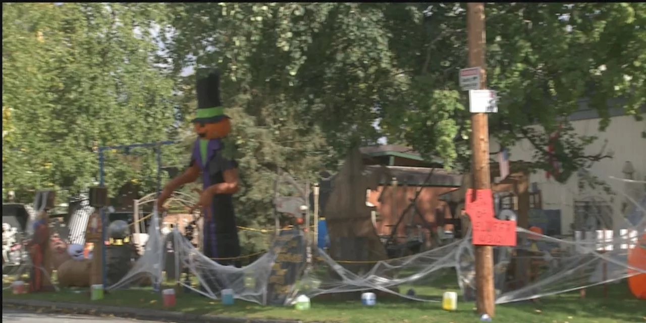 Popular Anchorage Halloween display finds new home, new cause