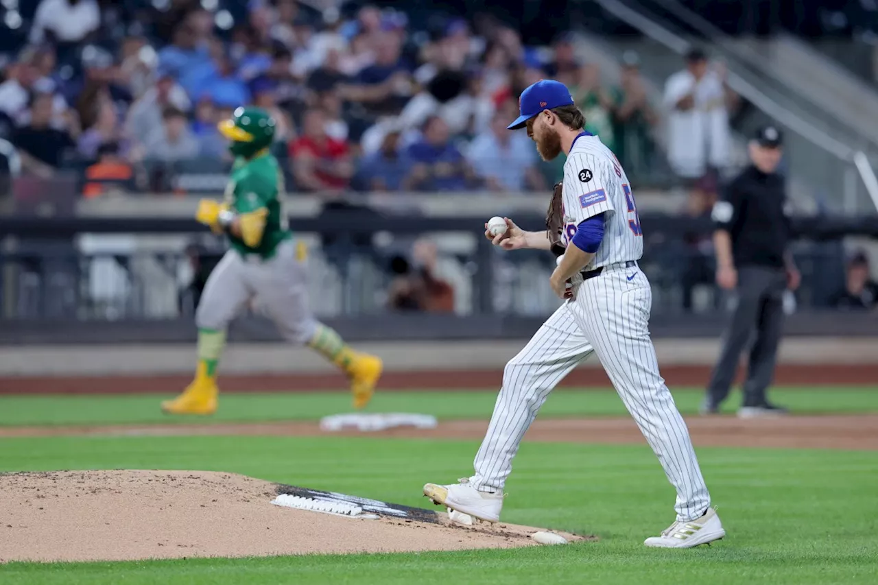 Paul Blackburn lit up by old team, Athletics pound Mets 9-4