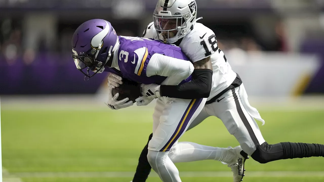 Vikings WR Jordan Addison hurts ankle during joint practice with Browns