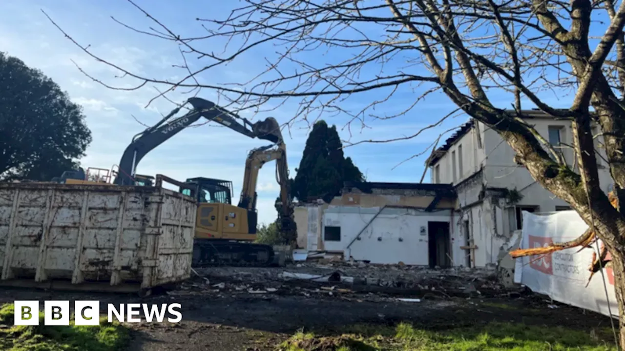 Demolition of unused buildings at Overdale almost complete