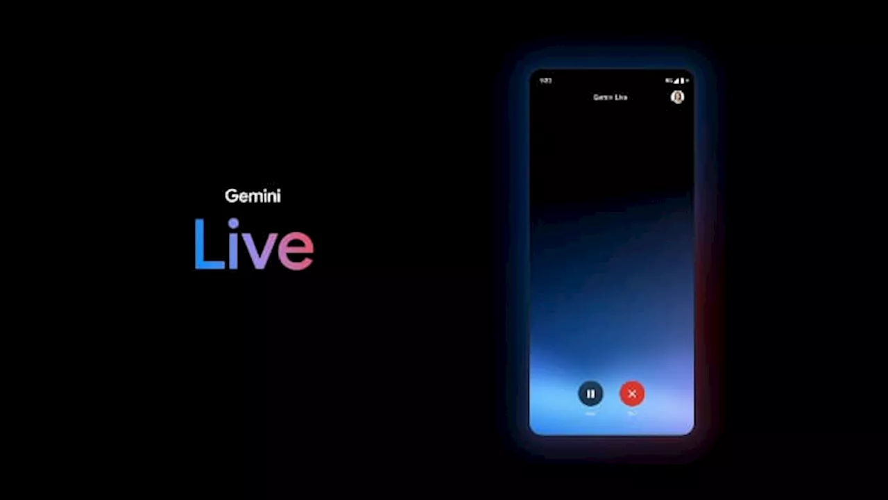 Google lance Gemini Live pour discuter naturellement avec son IA