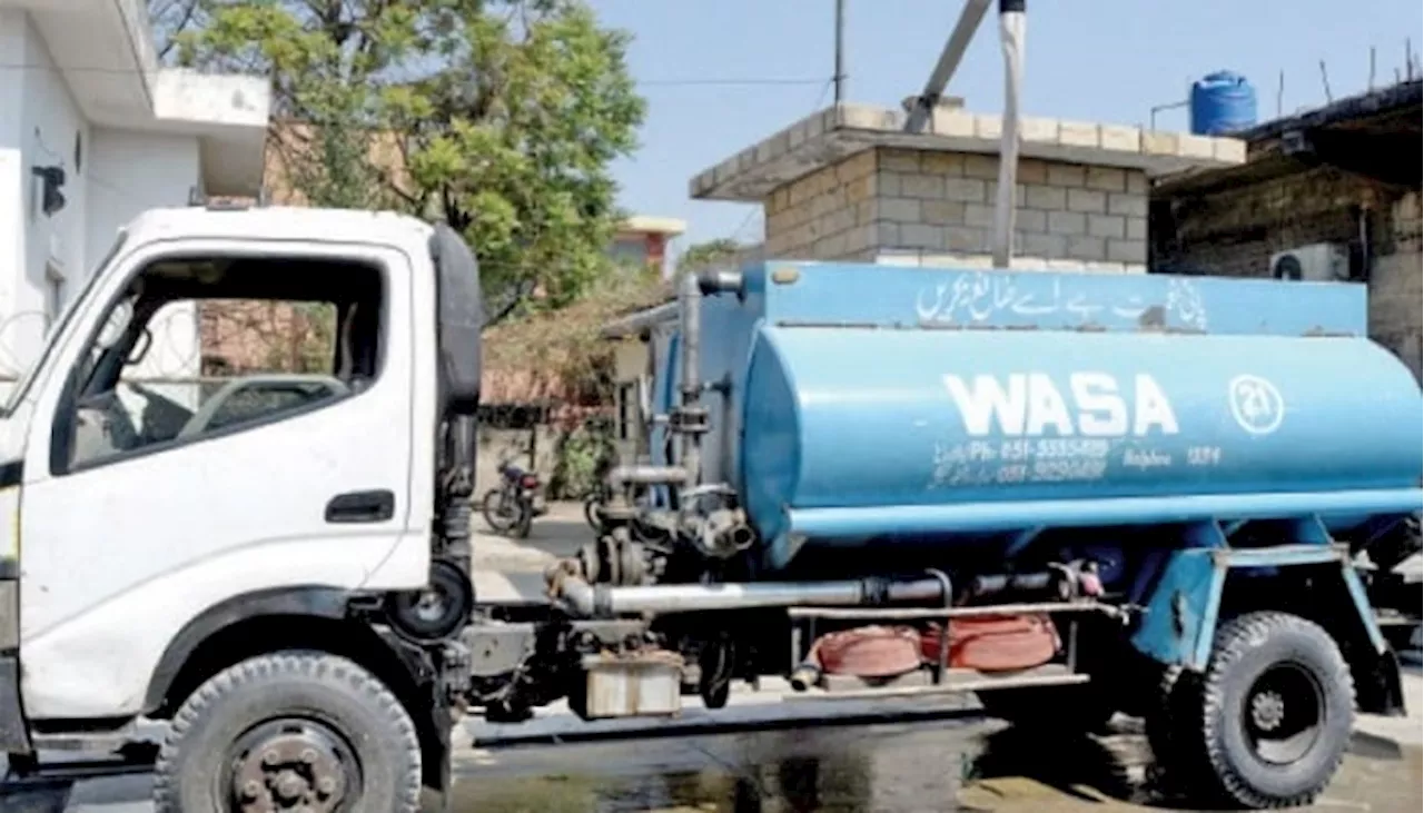 People cut Independence Day cake by standing in dirty water to protest WASA