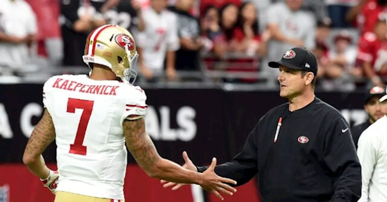 Jim Harbaugh Offered Colin Kaepernick a Job on Chargers Coaching Staff