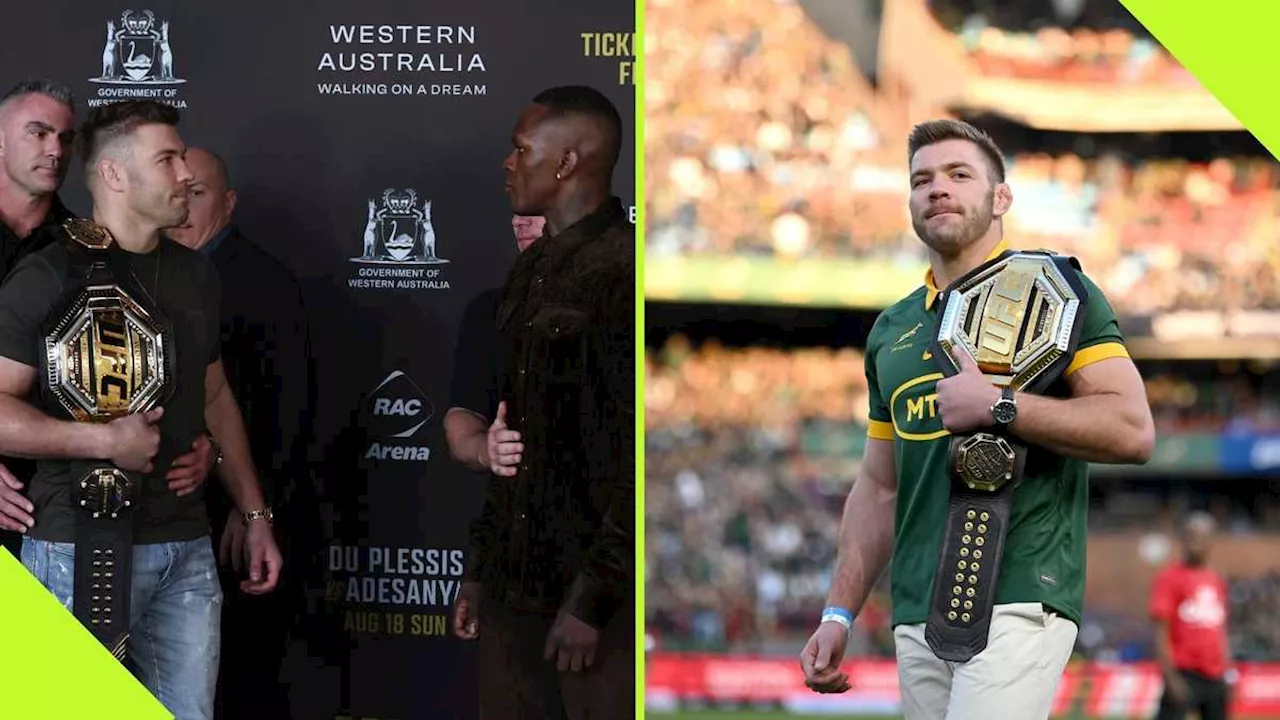 UFC 305: 2 Springbok Stars to Escort Du Plessis to Octagon Against Adesanya