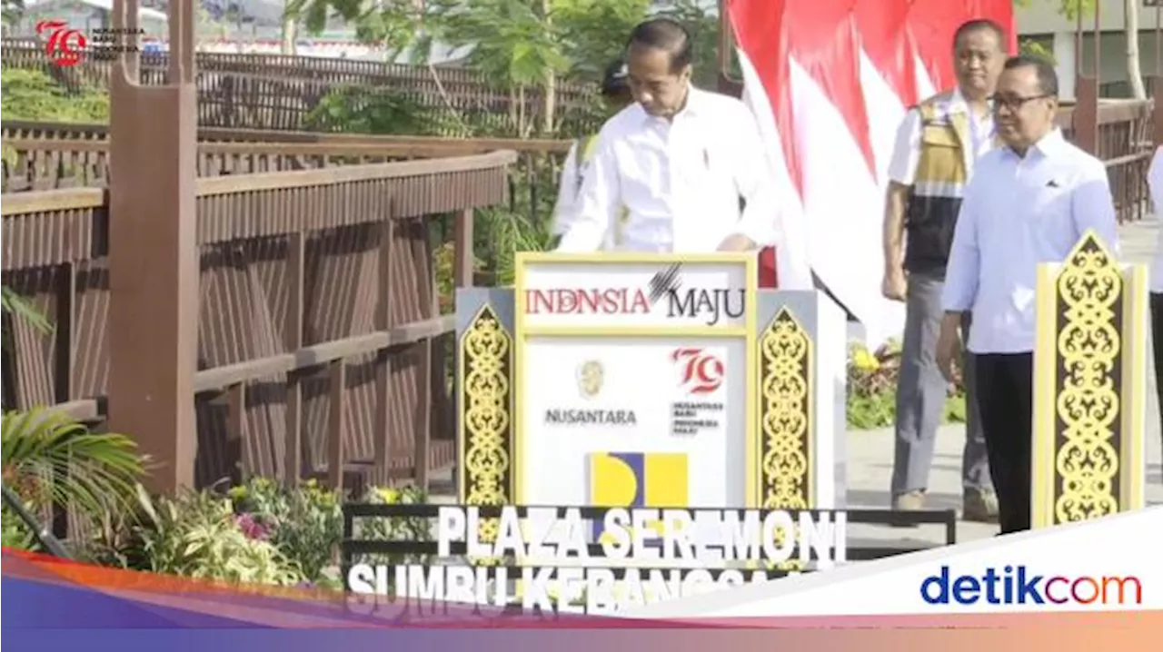 Resmikan Plaza Seremoni, Jokowi: IKN Semakin Terlihat Nyata Hasilnya