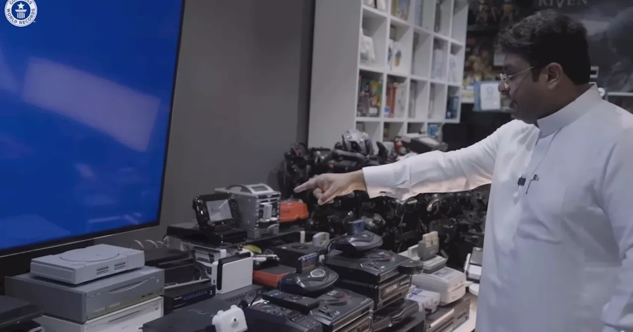 Man hooks up 444 consoles to a TV, sets world record