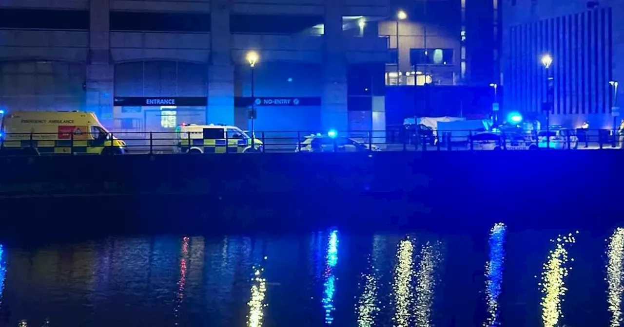 Large police presence at Princes Dock