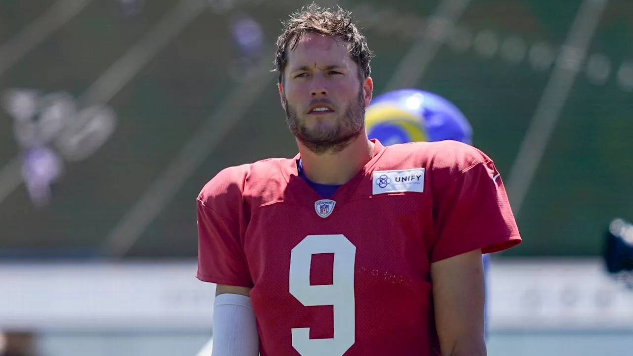 Rams QB Matthew Stafford leaves practice with hamstring issue