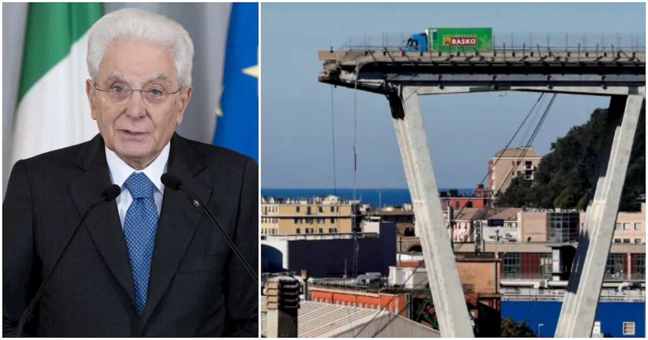 Ponte Morandi, Mattarella: “Le responsabilità siano definitivamente accertate