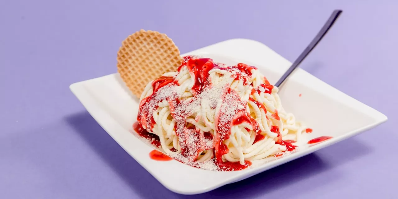 Nachspeise im Sommer: Nicht als Eis – wie Sie Spaghetti-Eis jetzt essen sollten