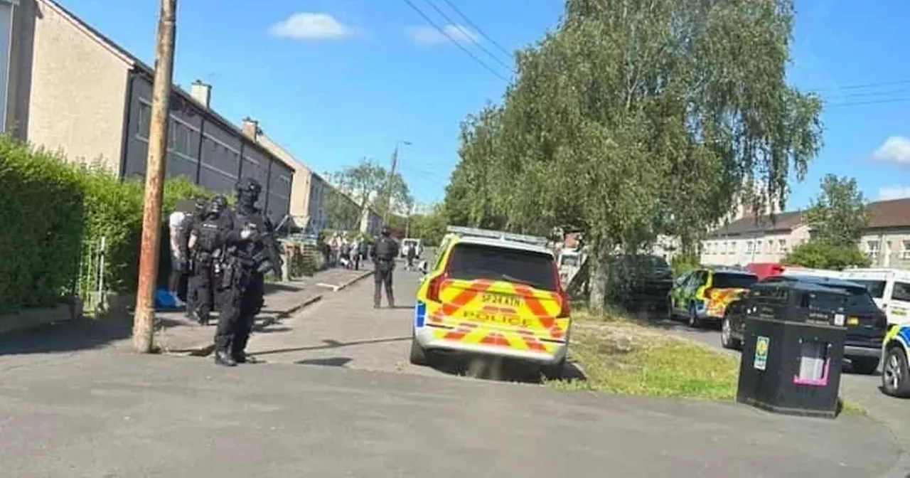 Knightswood armed police incident live as cops descend on Glasgow residential street