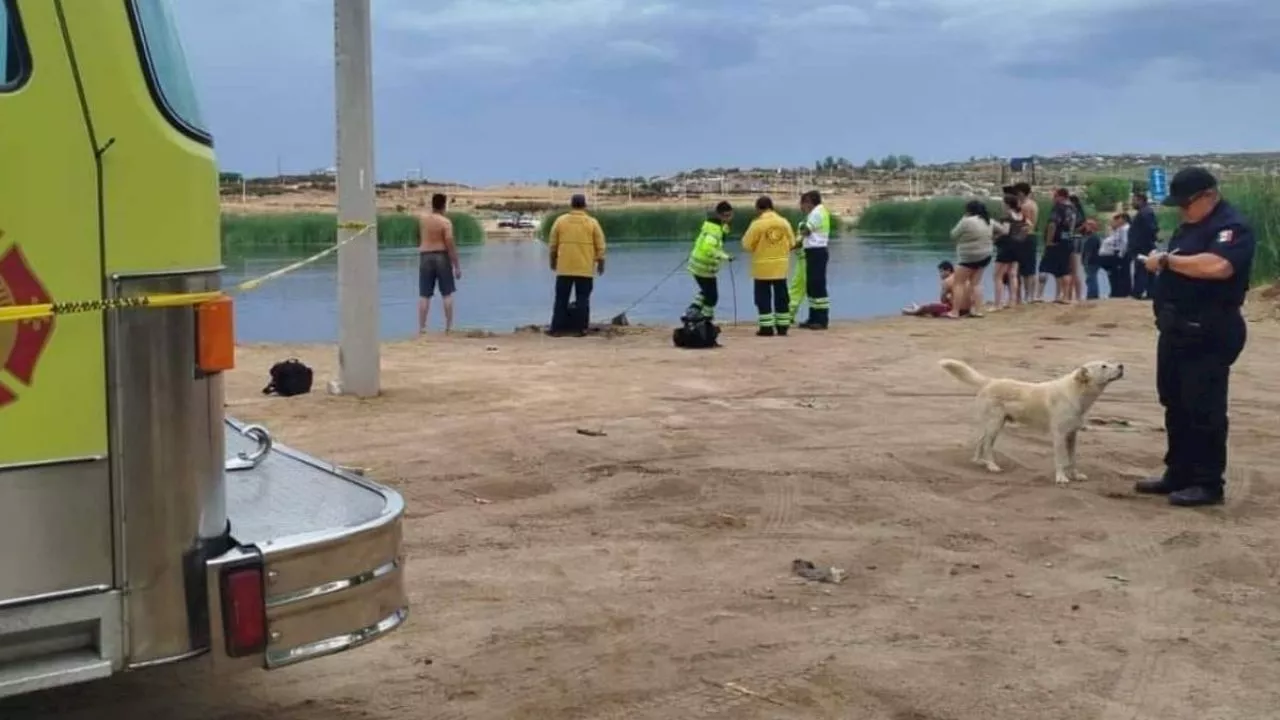 Muere familia ahogada en lago de Tecate; buscaban una chancla