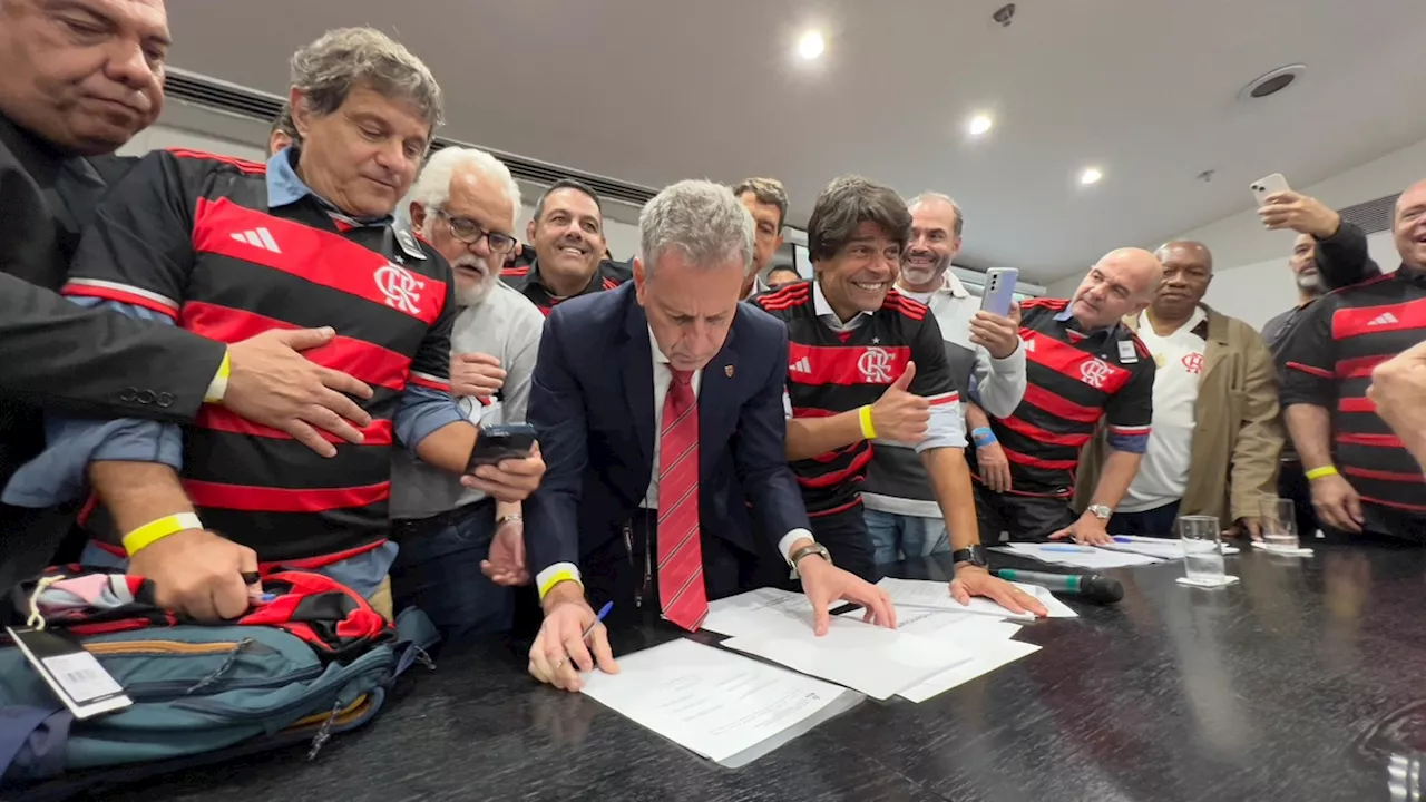 Rodolfo Landim confirma data da inauguração do novo estádio do Flamengo