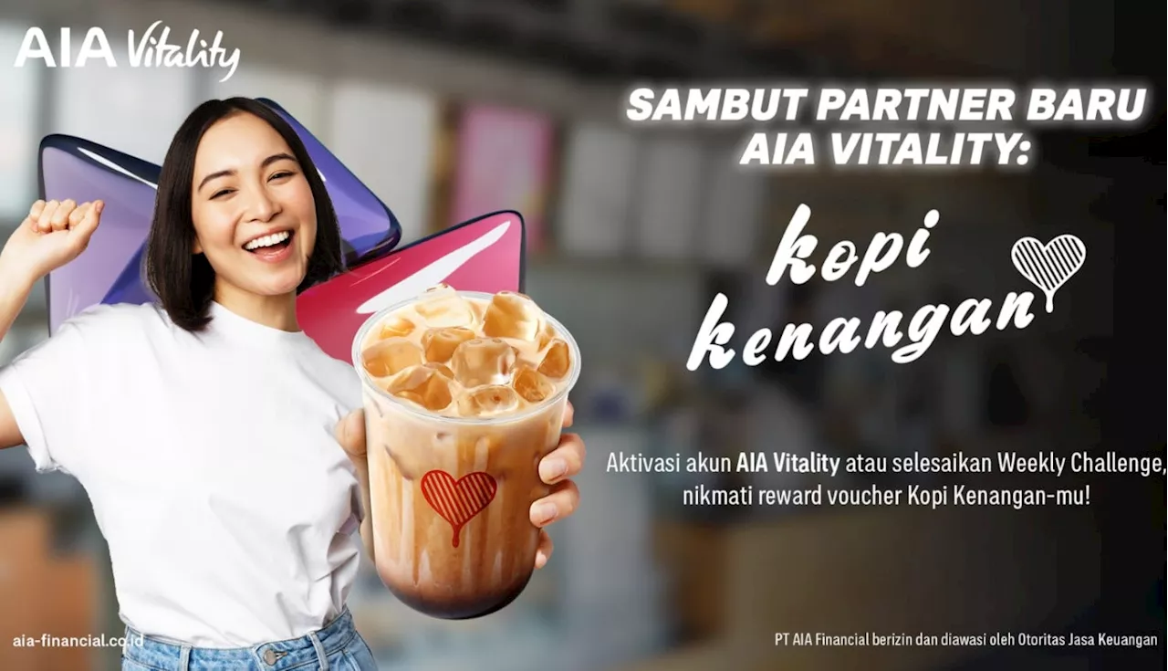 Menyambut HUT RI, AIA Vitality & Kopi Kenangan Berbagi Reward Lewat Merdeka Bergerak