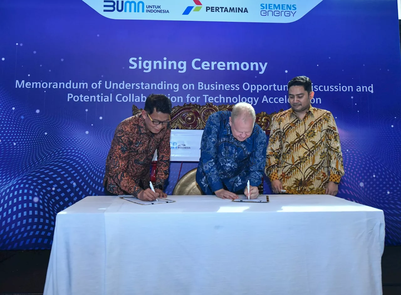 Pertamina dan Siemens Energy Siap Berkolaborasi Wujudkan Transisi Energi Berkelanjutan