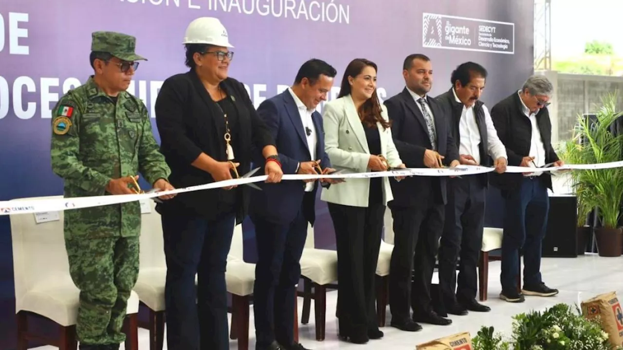 Tere Jiménez inaugura planta que genera energía a partir de residuos