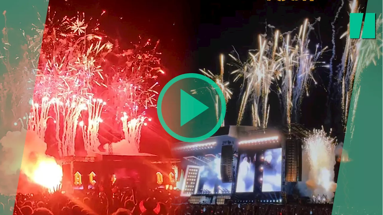 Concert d’AC/DC à l’hippodrome de Longchamp : le groupe n’a pas lésiné sur les feux d’artifice