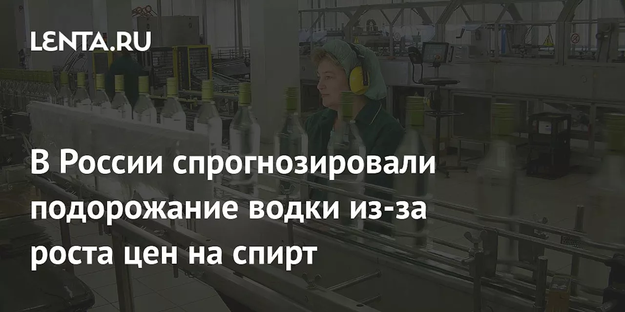 В России спрогнозировали подорожание водки из-за роста цен на спирт