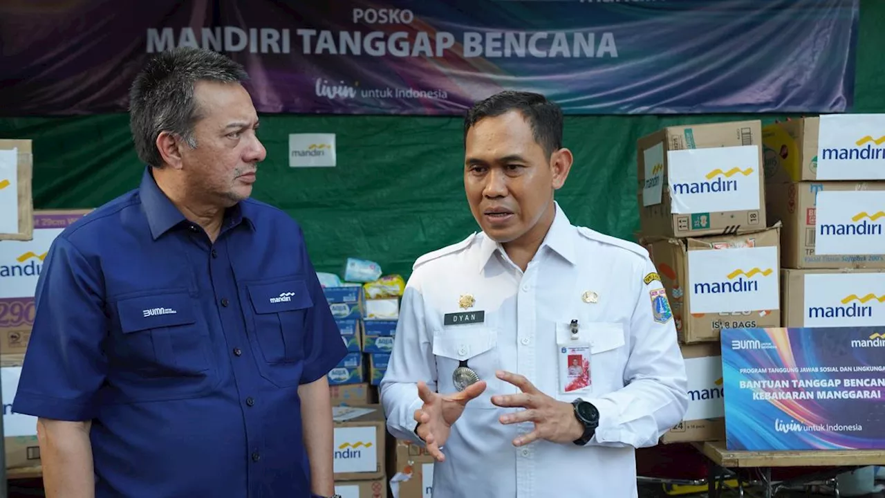 Bank Mandiri Gerak Cepat Salurkan Bantuan untuk Korban Kebakaran di Manggarai