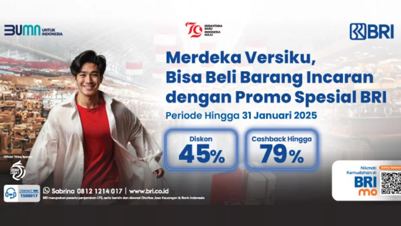 Check It Out, Ini Daftar Promo Merchant dari BRI Sambut HUT RI-79!