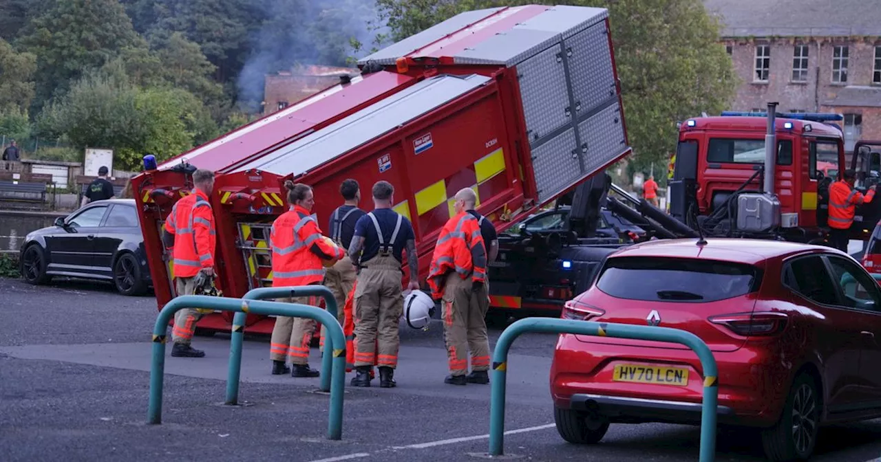 Pictures: Stockport mill fire as emergency services rush to scene