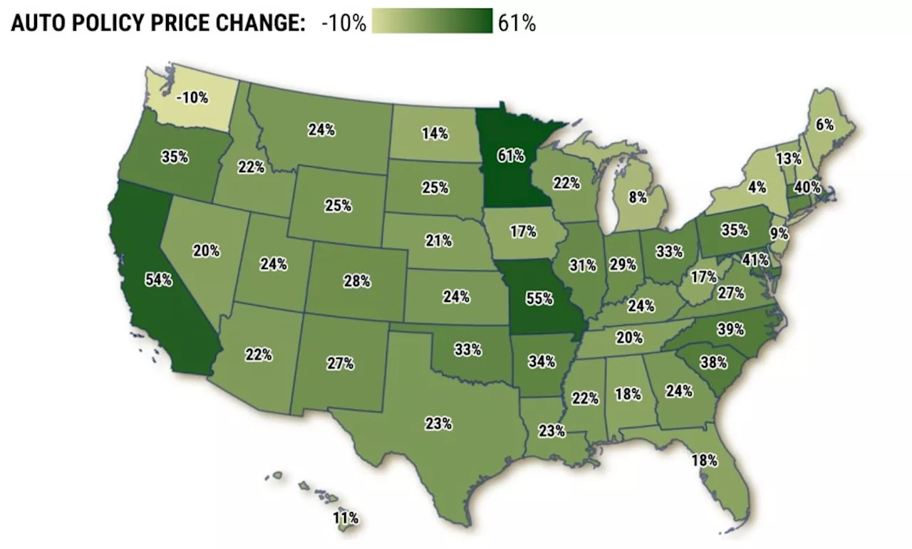 California auto insurance premiums soaring 54% this year