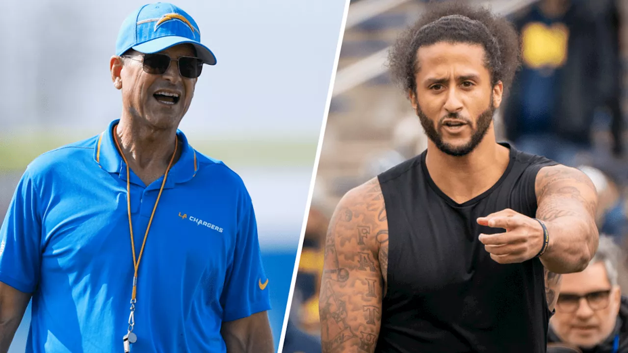 Jim Harbaugh wants to add Colin Kaepernick to his Chargers coaching staff