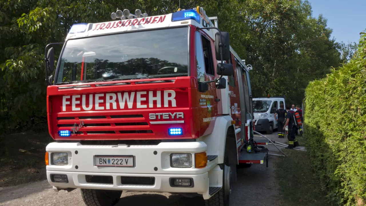 Traiskirchen: Lithium-Batterie brannte in Kleingartensiedlung