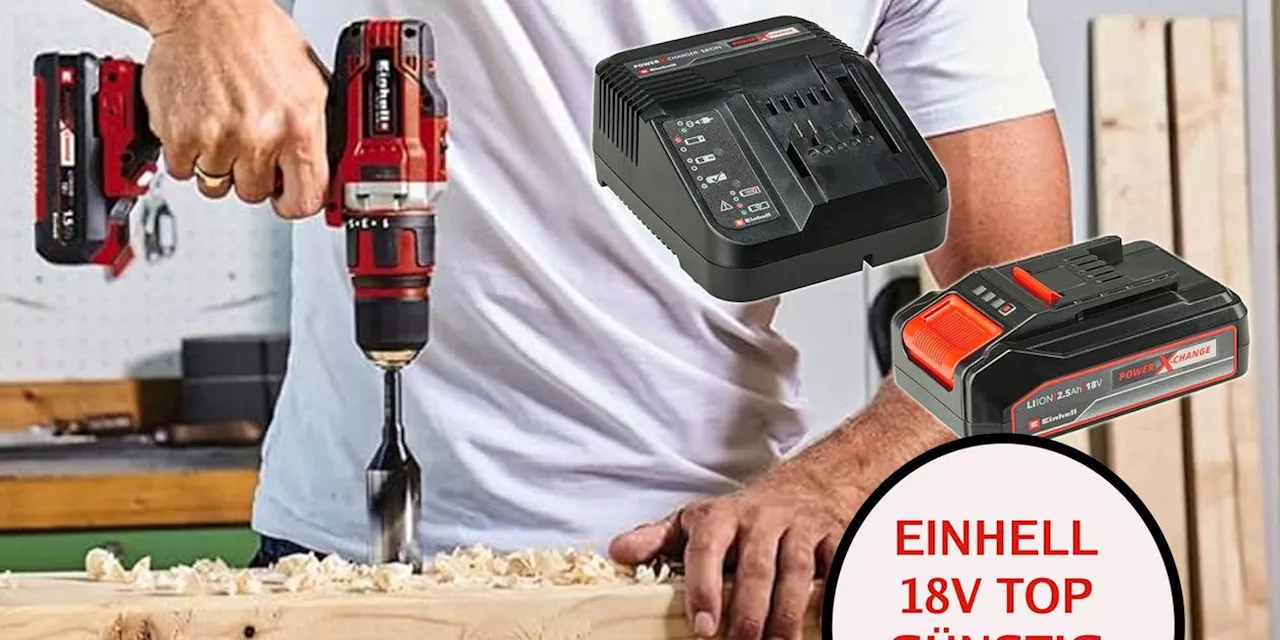 19&euro; f&uuml;r Einhell 18V-Akku-Set mit Ladeger&auml;t - wie lange noch? Und: 18V-Akku-Bohrschrauber nur 30,95&euro;!