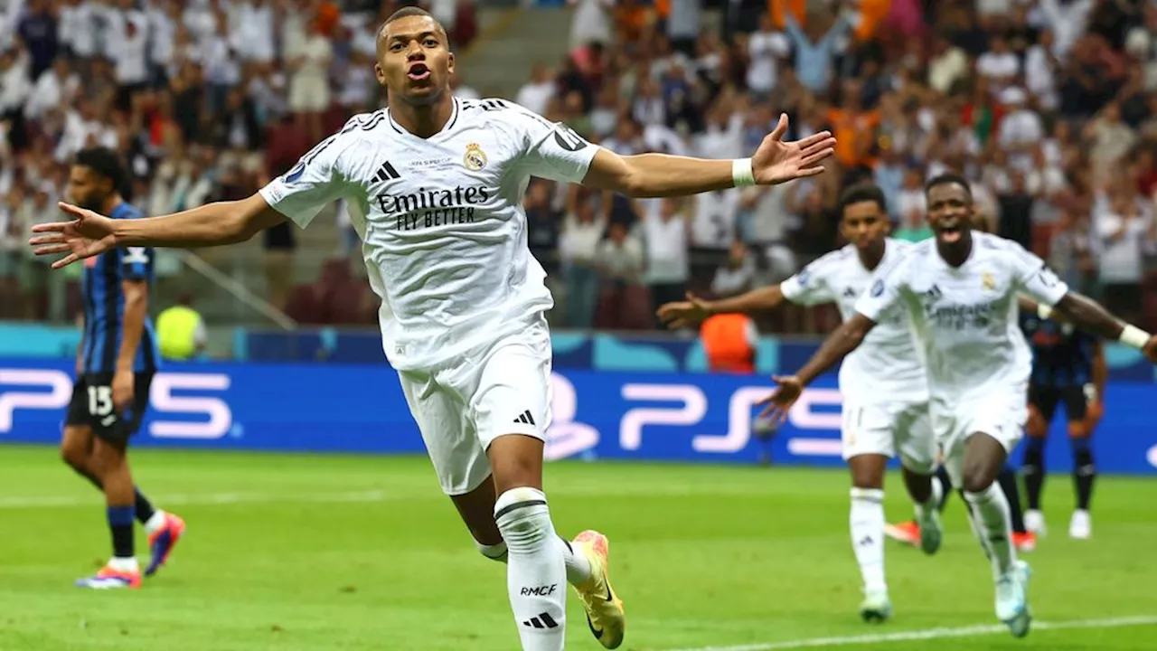 Mbappé helpt Real Madrid bij debuut aan Super Cup ten koste van Atalanta