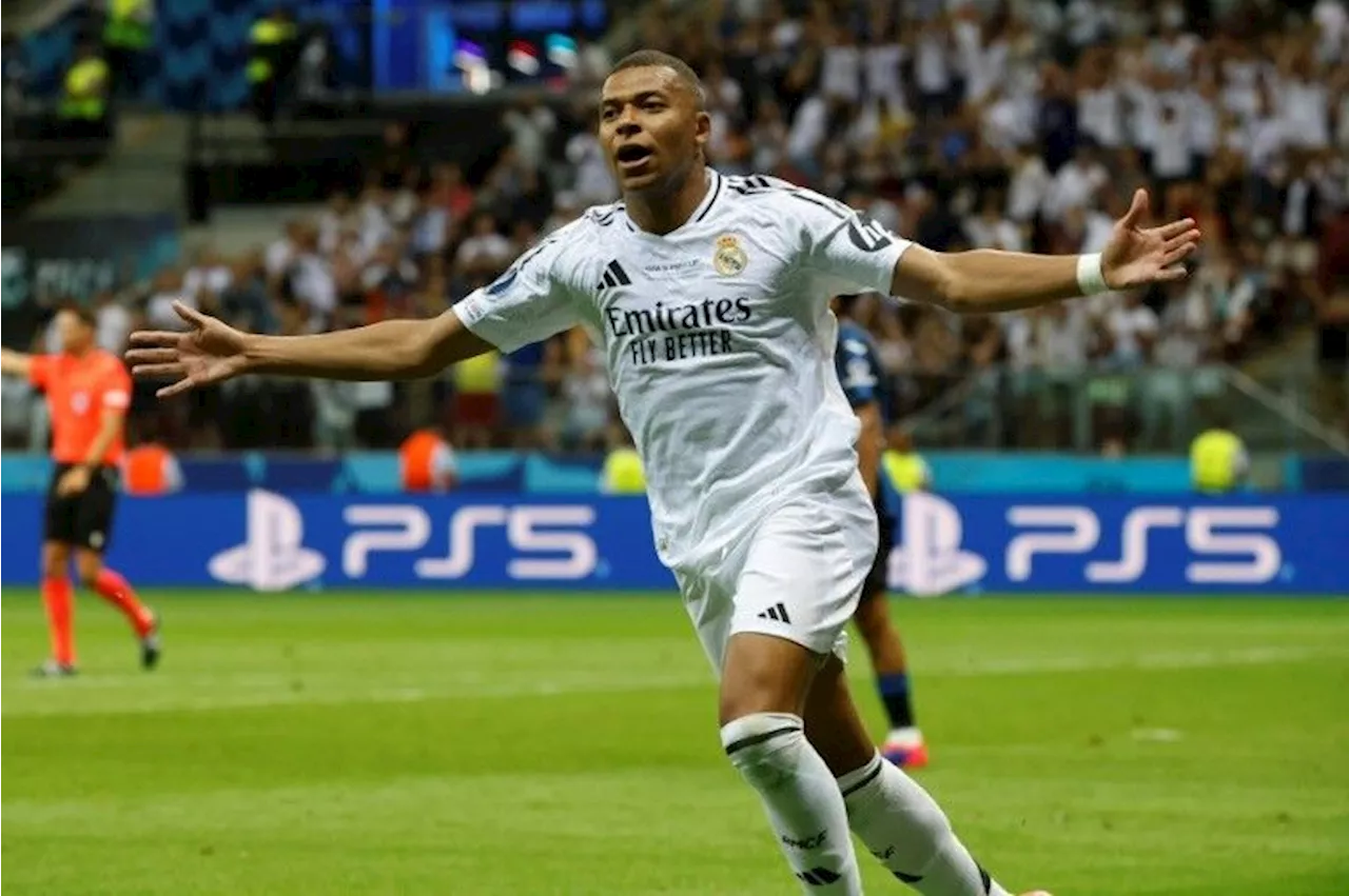 Supercoupe d'Europe: premier match, premier but et premier titre pour Mbappé au Real Madrid