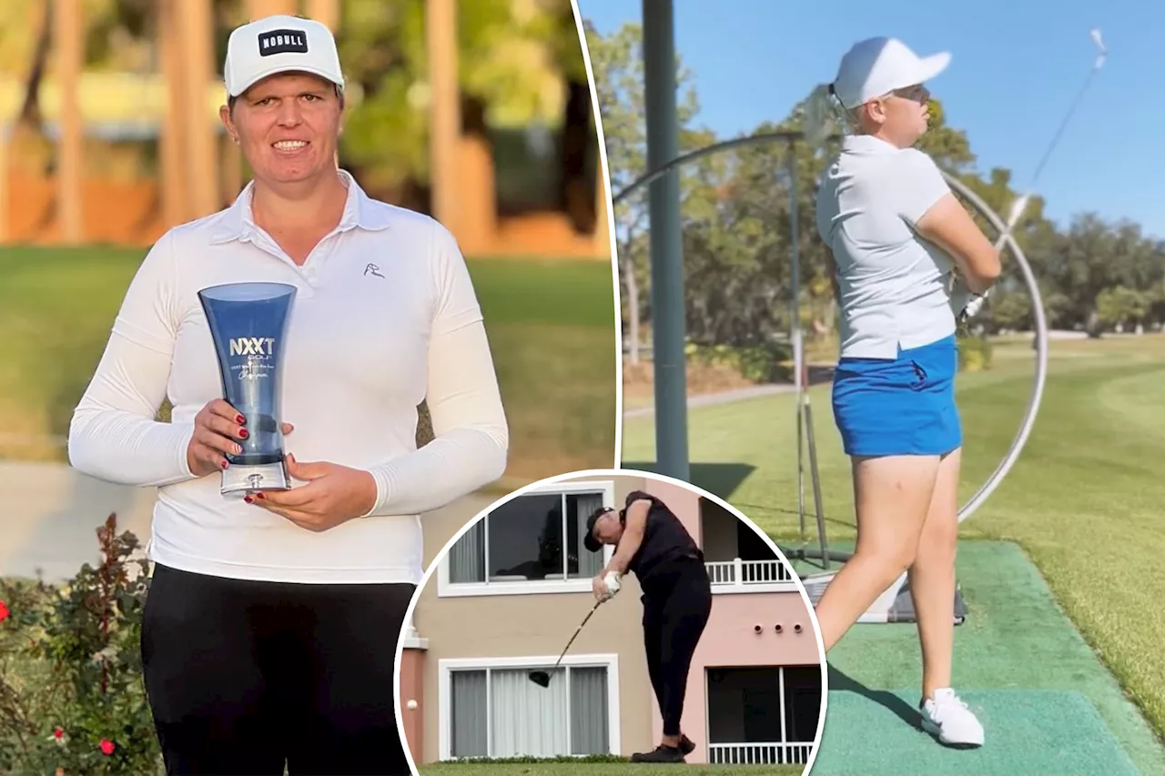 Transgender golfer lectures rivals about complaining as she makes LPGA push