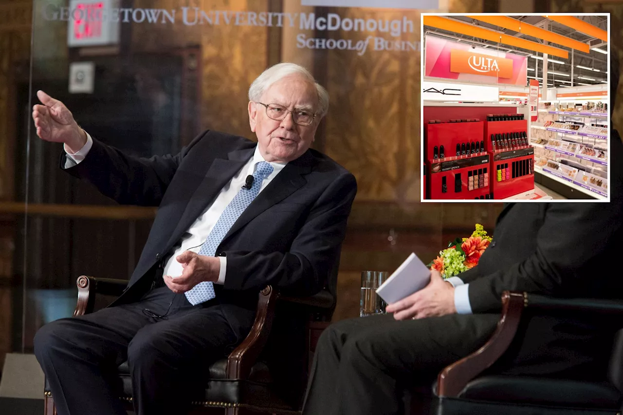 Warren Buffett's Berkshire discloses surprise stake in Ulta Beauty, slices Apple