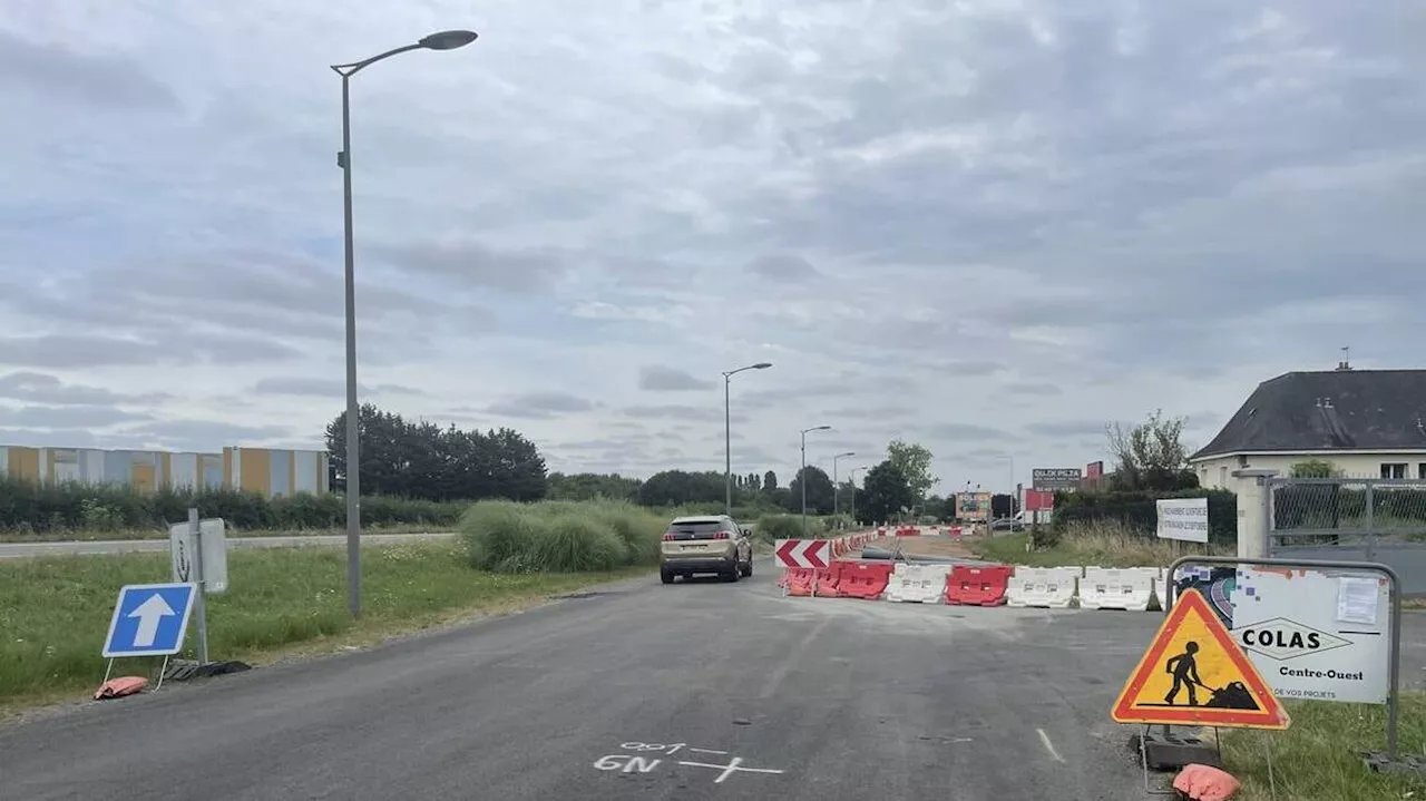 Les travaux continuent rue Saint-Laurent à Sablé-sur-Sarthe, la circulation modifiée