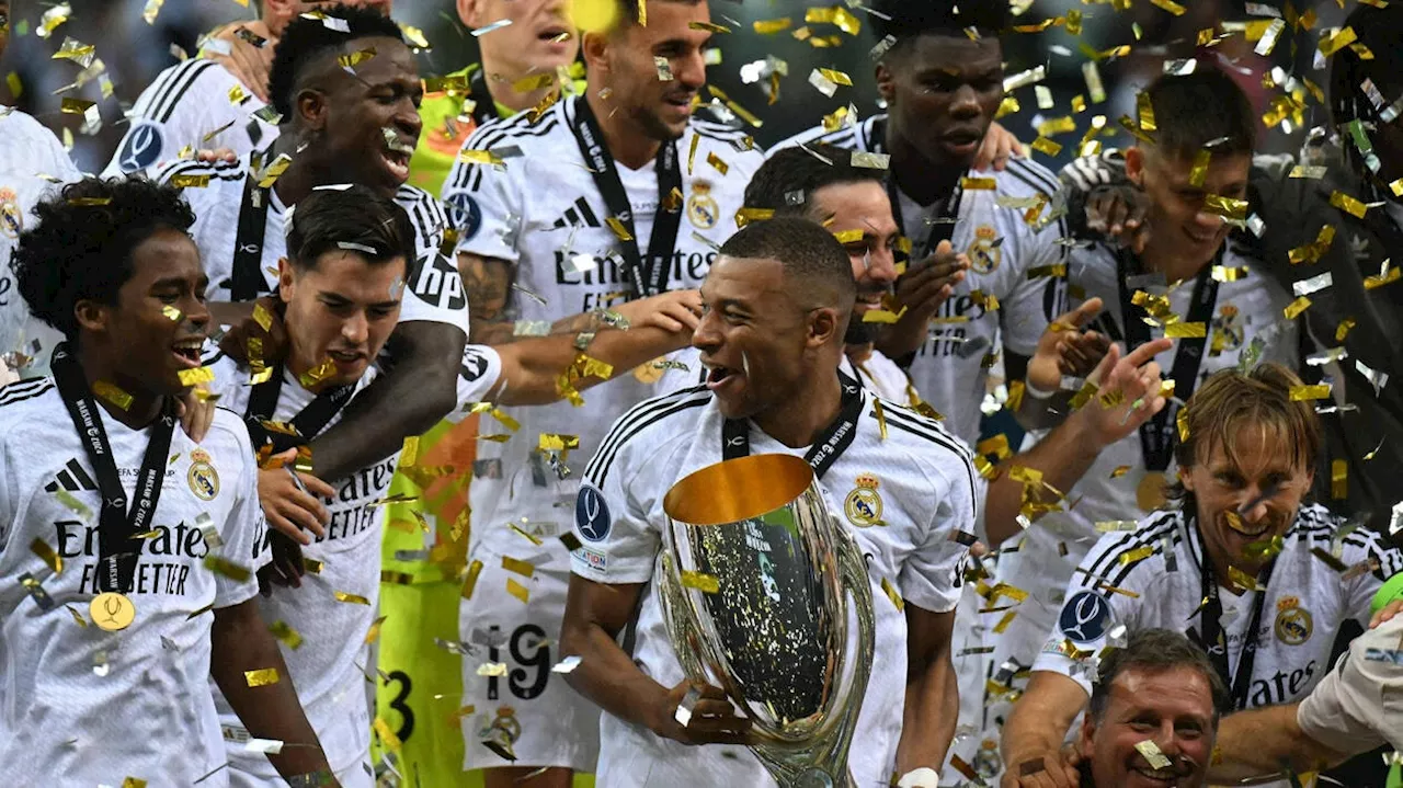 Supercoupe d’Europe. Premier match, premier but et premier trophée pour Mbappé avec le Real Madrid