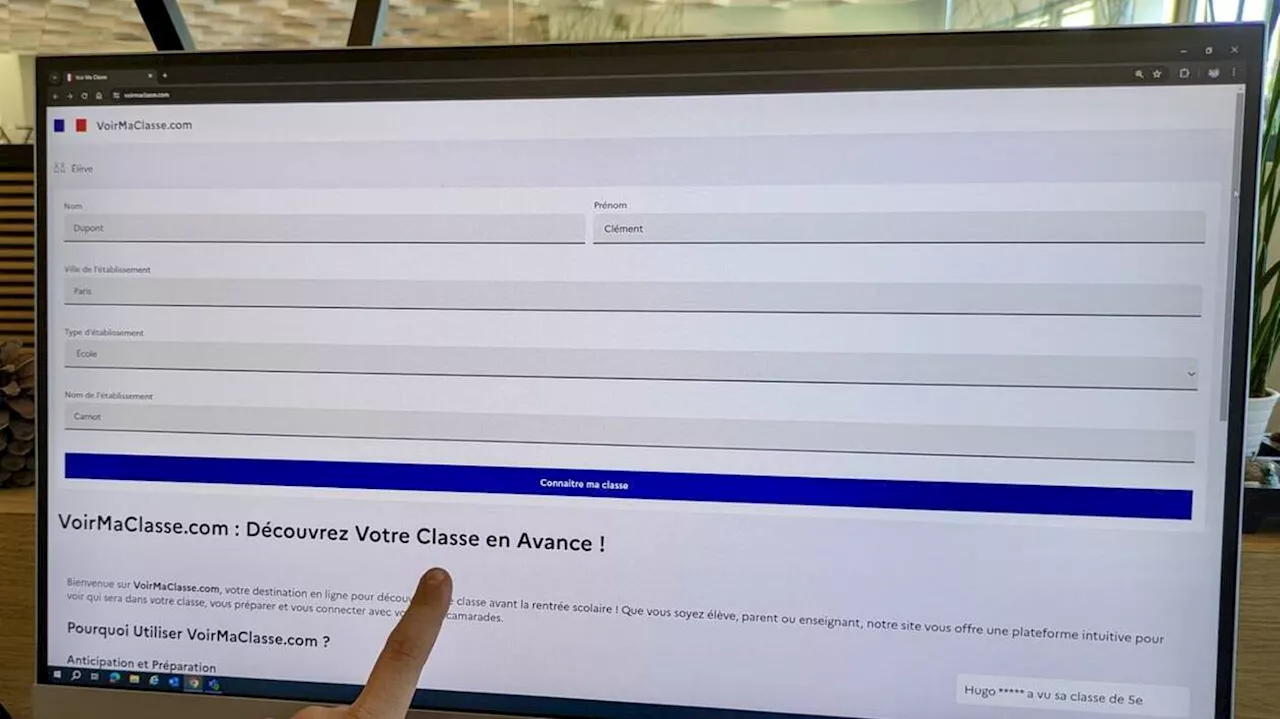 « VoirMaClasse.com » : vigilance face à ce site qui récupère vos données