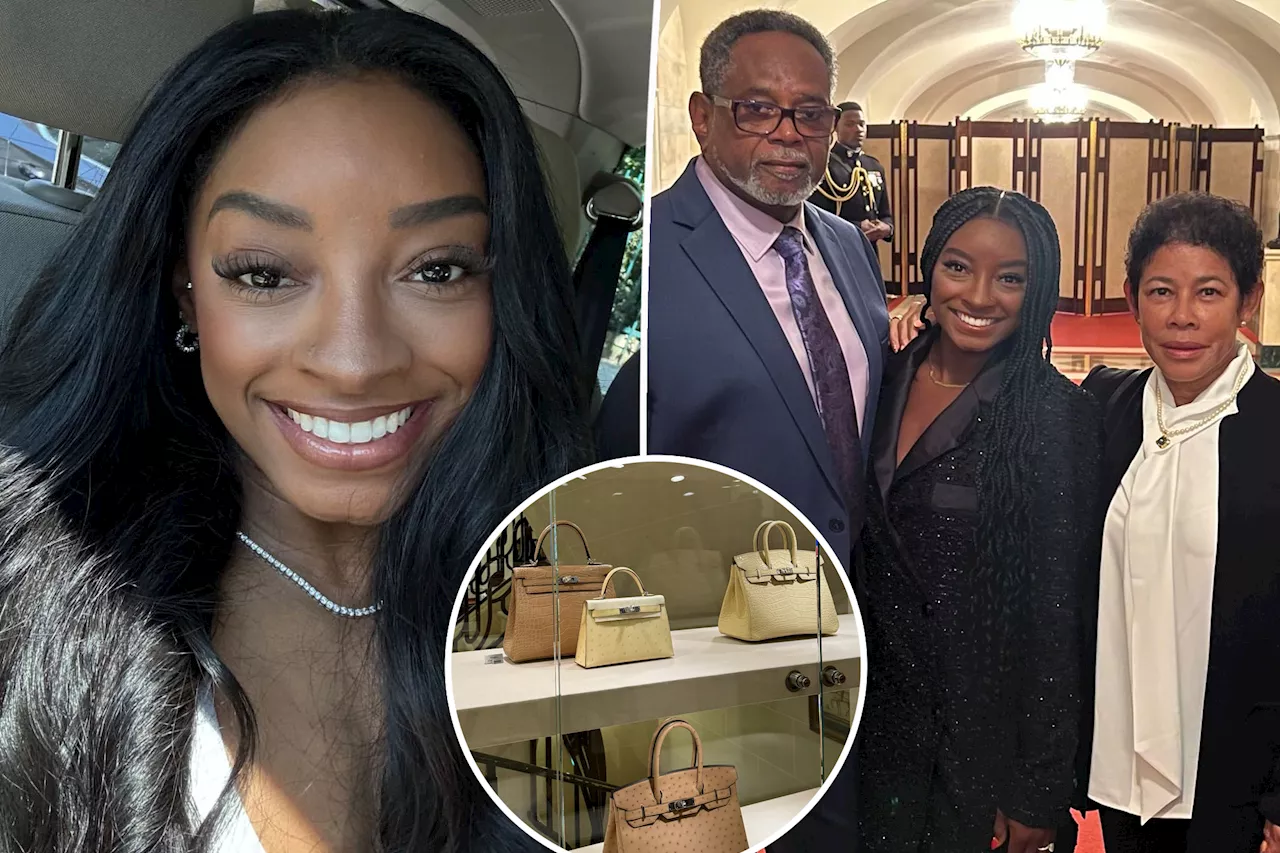 Simone Biles reveals her parents bought her an Hermès bag after 2024 Olympics: 'Don't be mad at me'