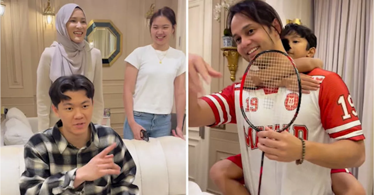 Lee Zii Jia Gifts His Paris Olympics Racket To Hairul Azreen & Family. We're So Jealous!