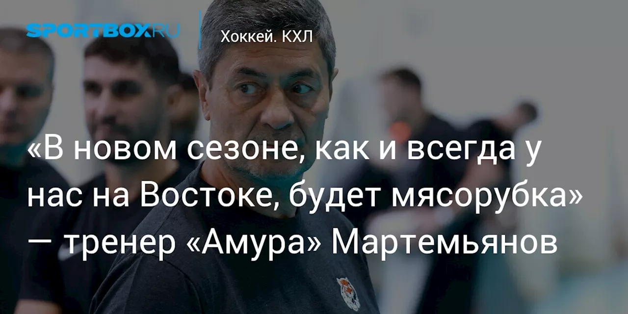 «В новом сезоне, как и всегда у нас на Востоке, будет мясорубка» — тренер «Амура» Мартемьянов