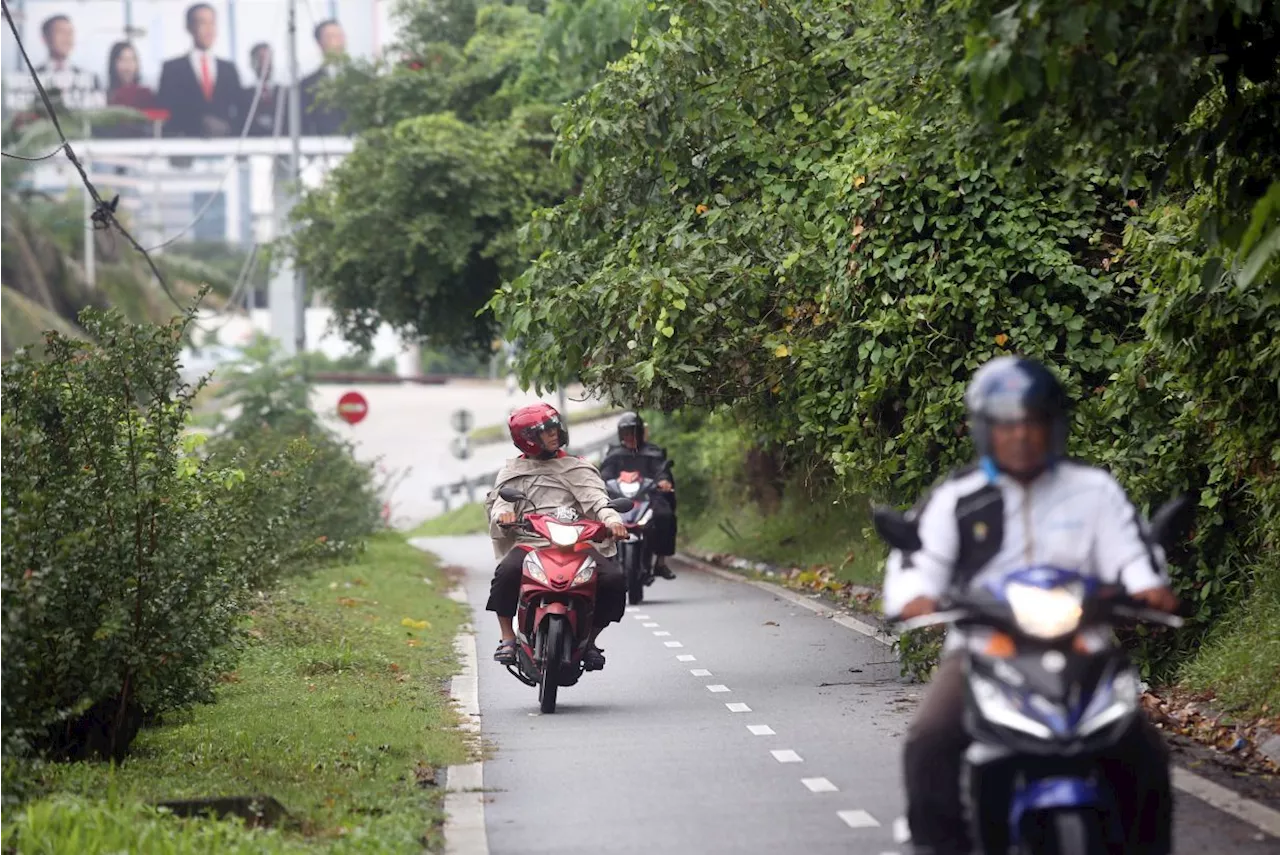 Temporary motorcycle lane closure of Penang expressway