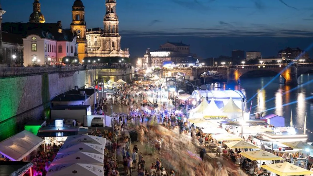 Militärtechnik auf Stadtfest: Protest gegen Militärtechnik auf Dresdner Stadtfest