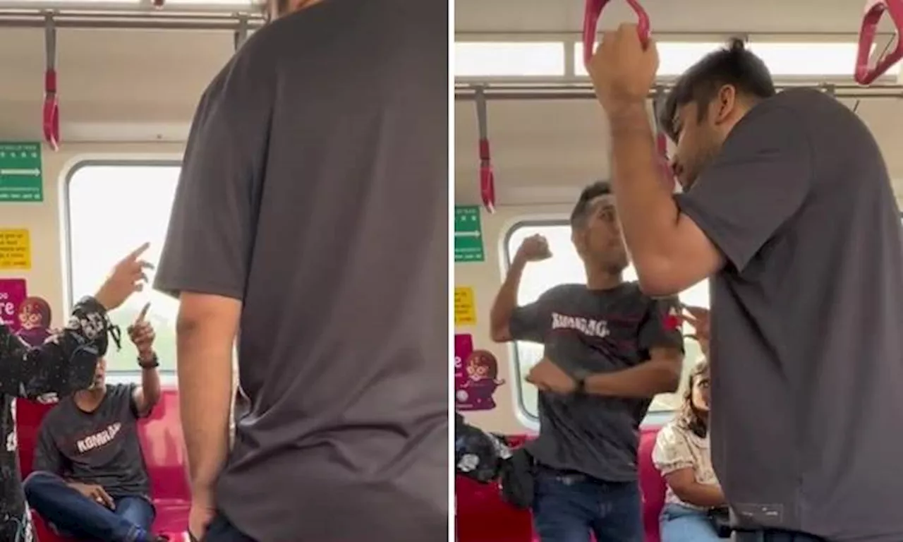 Man on train accuses another of pushing him, threatens a punch: 'I'm Singaporean, not Bangla'