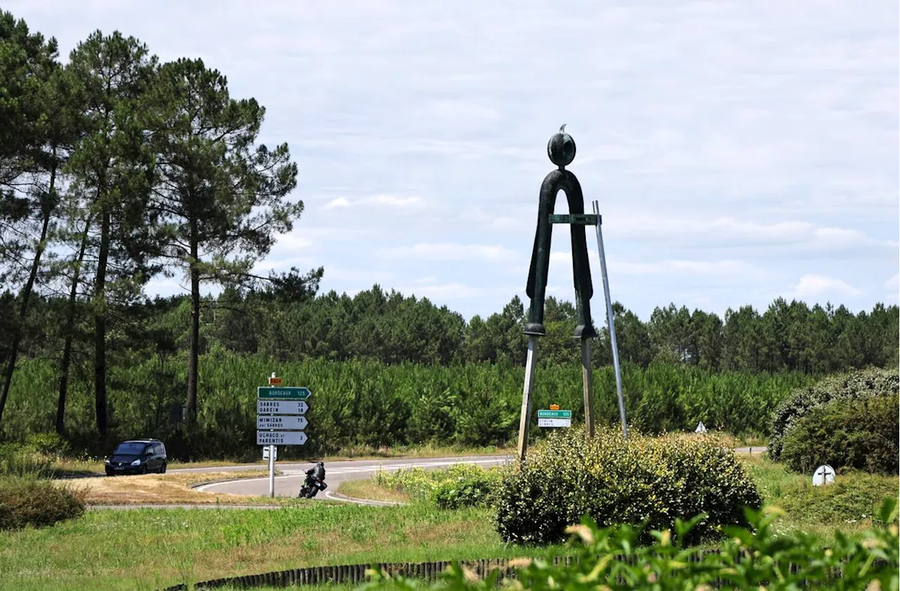 Les ronds-points insolites des Landes : l’échassier marque l’entrée de Mont-de-Marsan