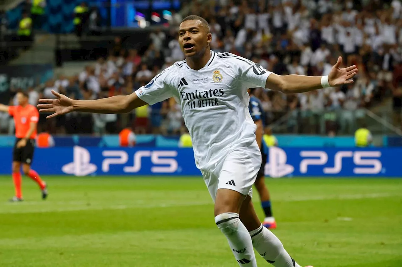 Supercoupe d’Europe : premier match, premier but et premier titre pour Mbappé au Real Madrid